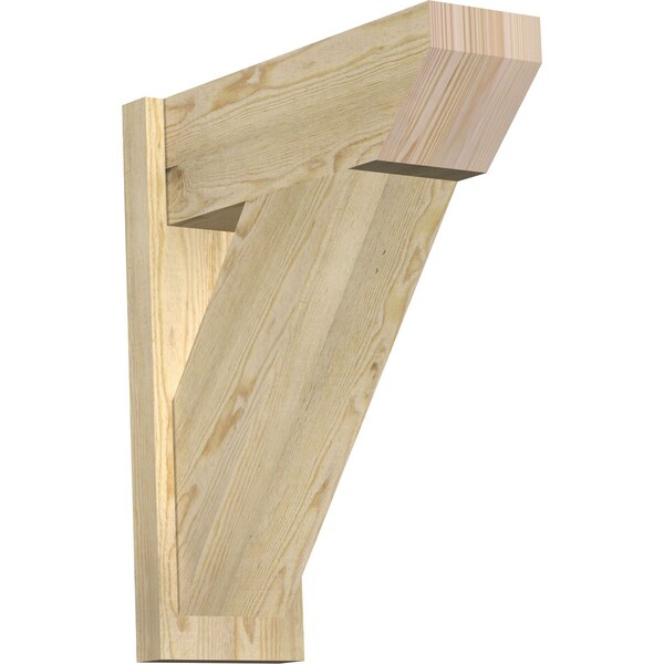 Ekena Millwork Traditional Slat Rough Sawn Outlooker, Douglas Fir, 8"W x 22"D x 26"H OUT08X22X26TRA06RDF - main